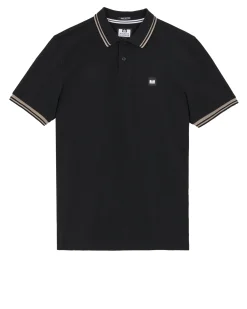 Levanto Poloshirt Schwarz/Bark Brown