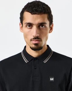 Levanto Poloshirt Schwarz/Bark Brown