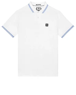 Levanto Poloshirt Weiß/Kornblumenblau