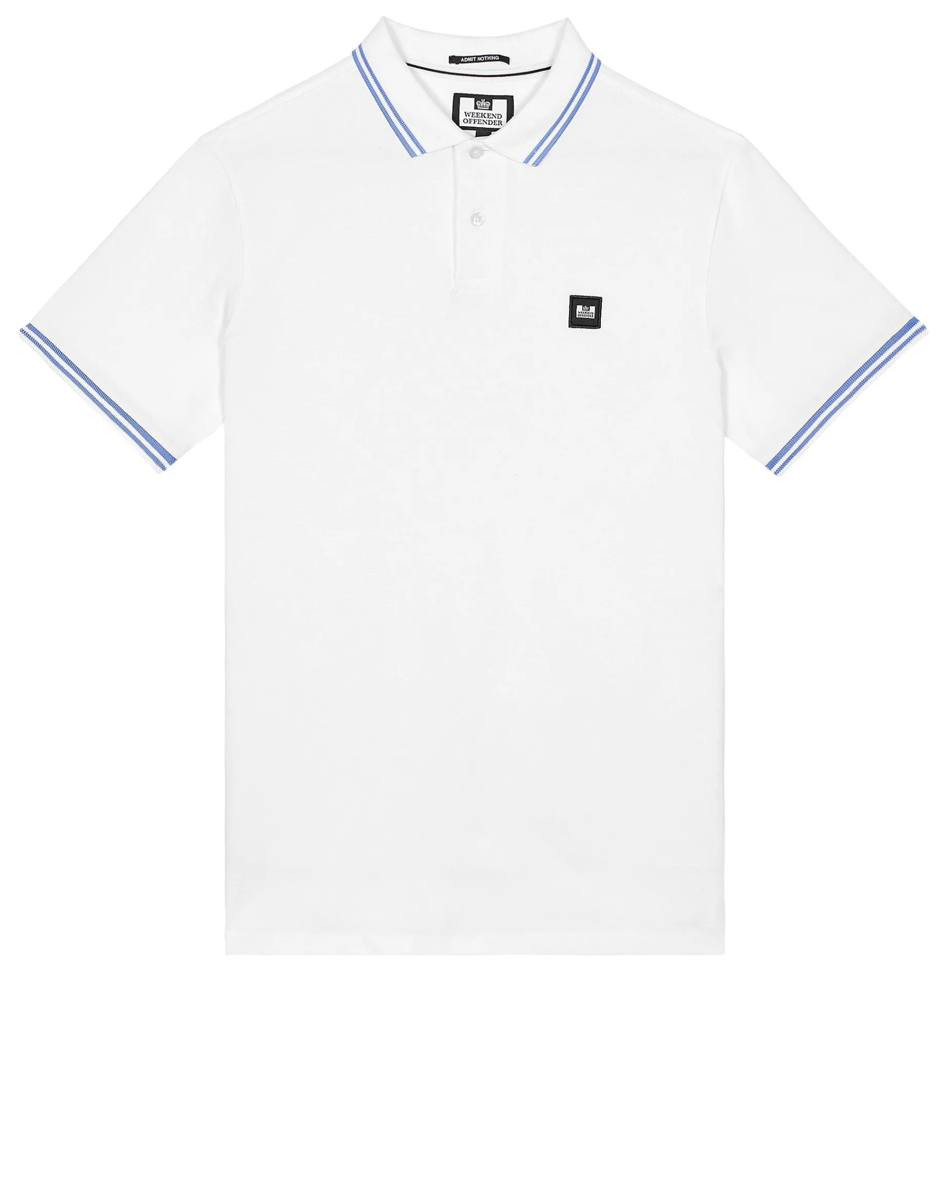 Levanto Poloshirt Weiß/Kornblumenblau