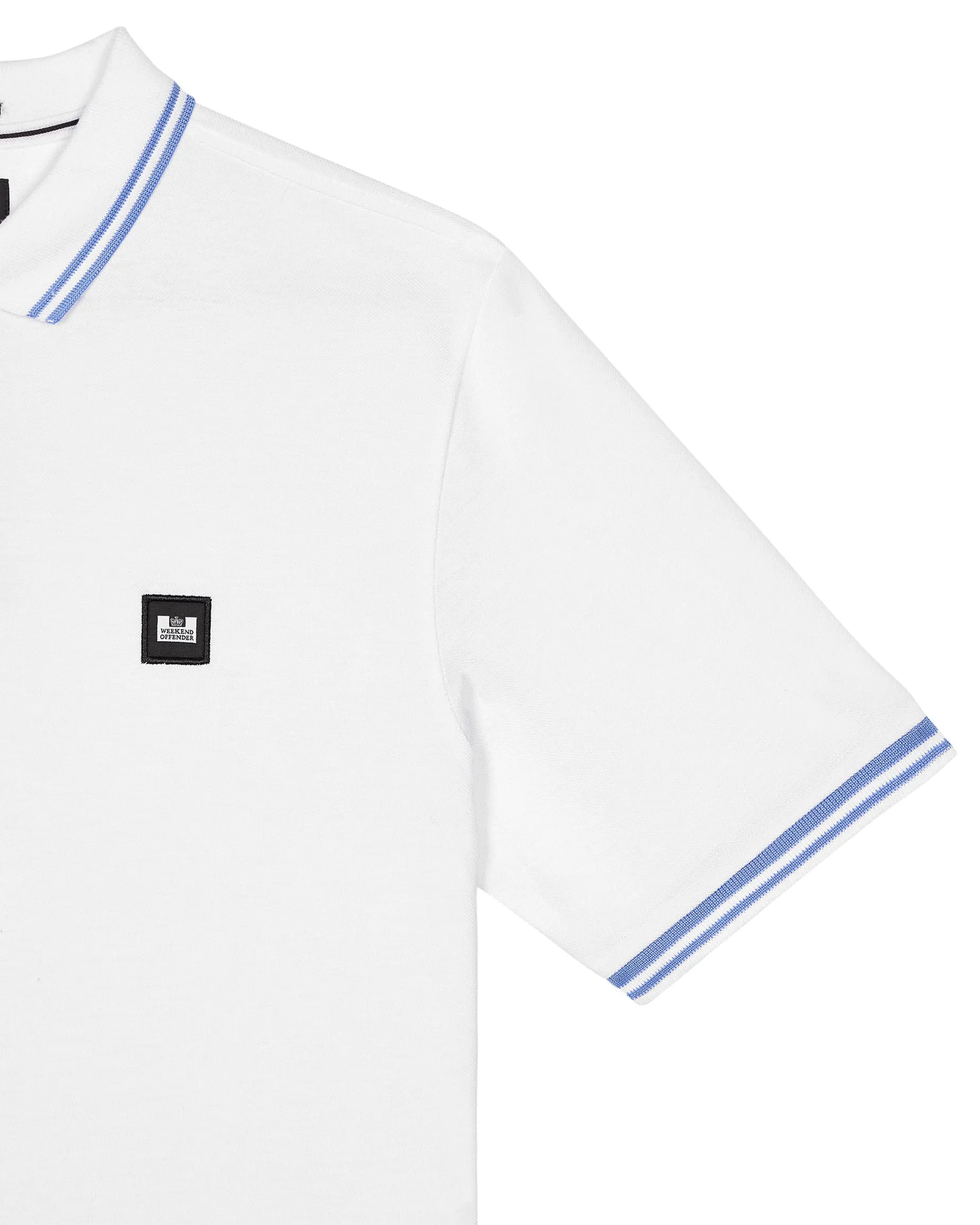 Levanto Poloshirt Weiß/Kornblumenblau