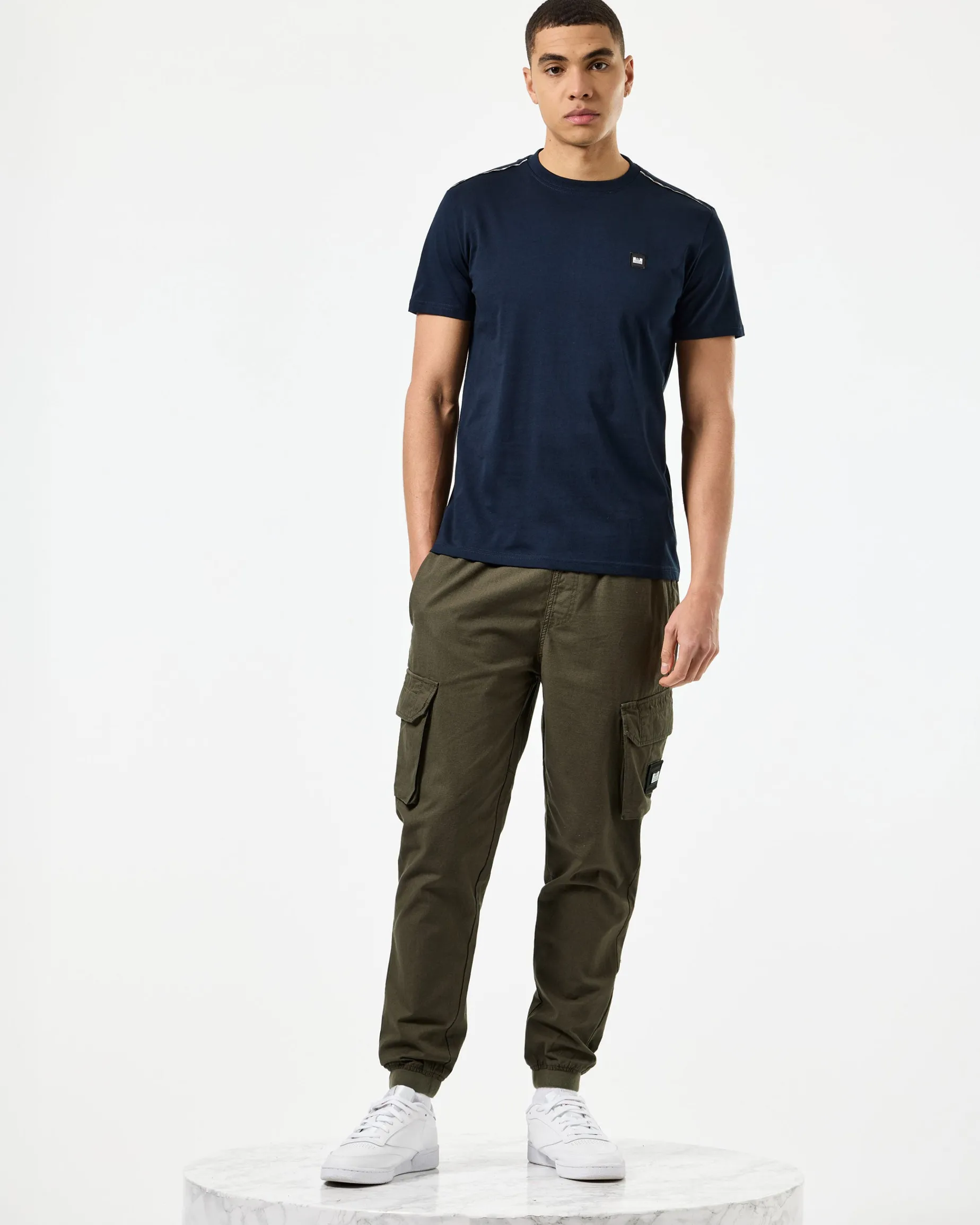 Manuel T-Shirt Marineblau/Mid House Check