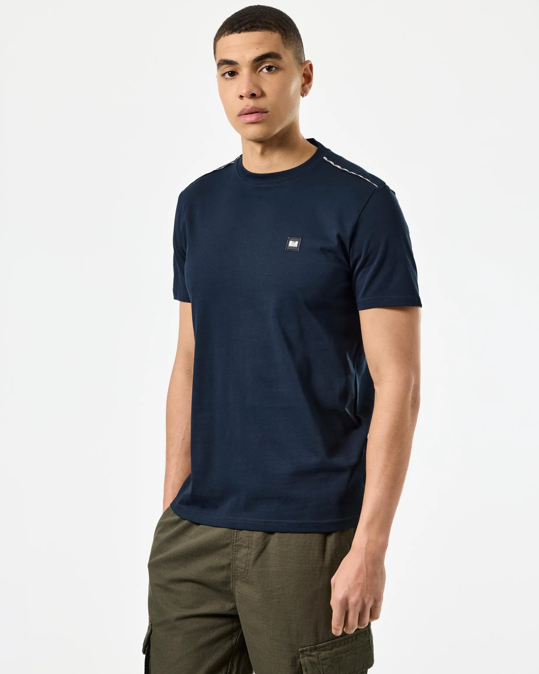 Manuel T-Shirt Marineblau/Mid House Check