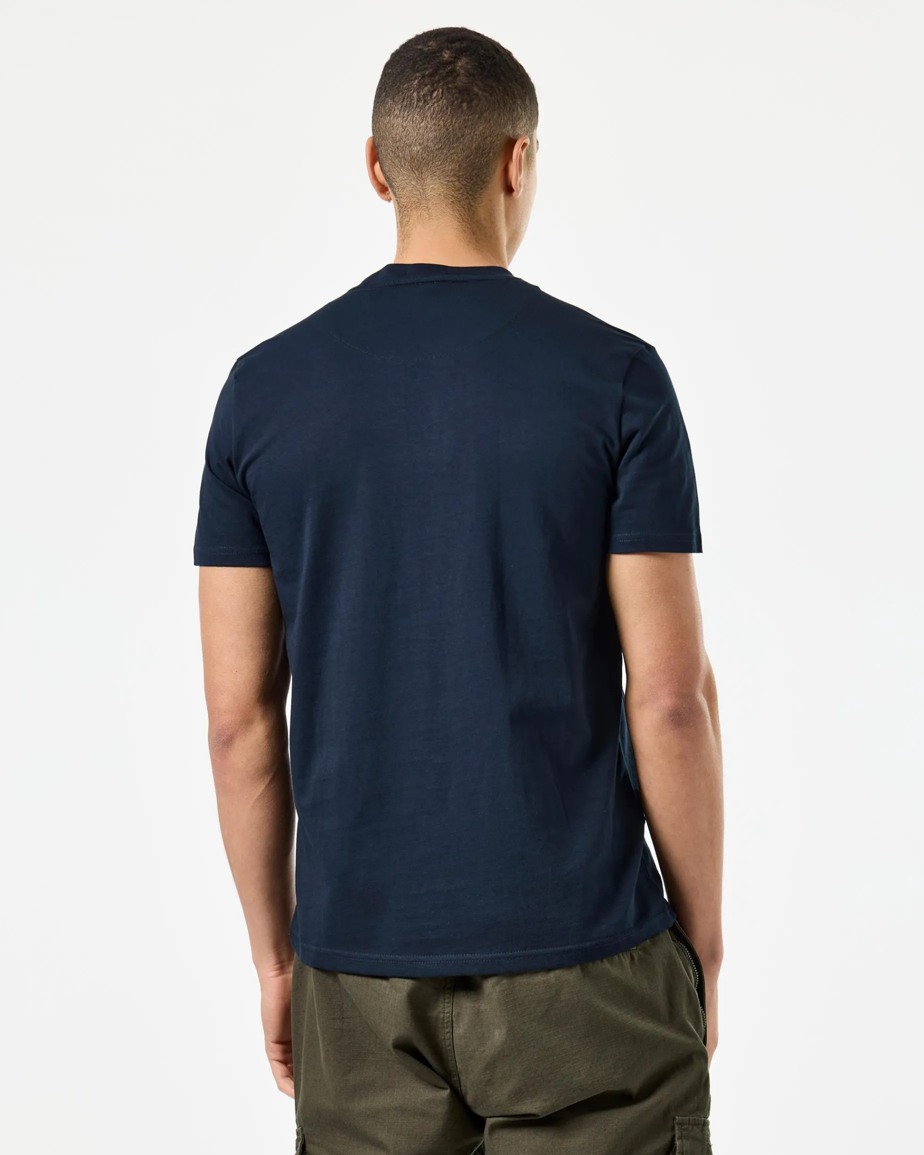 Manuel T-Shirt Marineblau/Mid House Check