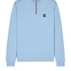 Matisa Sweatshirt mit Viertelreißverschluss Marineblau/Mid House Check