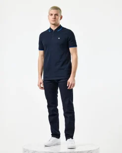 Monti Poloshirt Navy/Bluebell