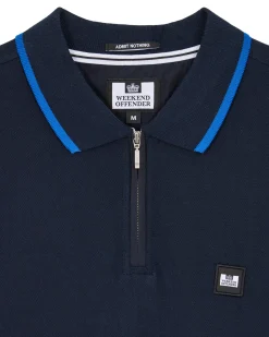 Monti Poloshirt Navy/Bluebell
