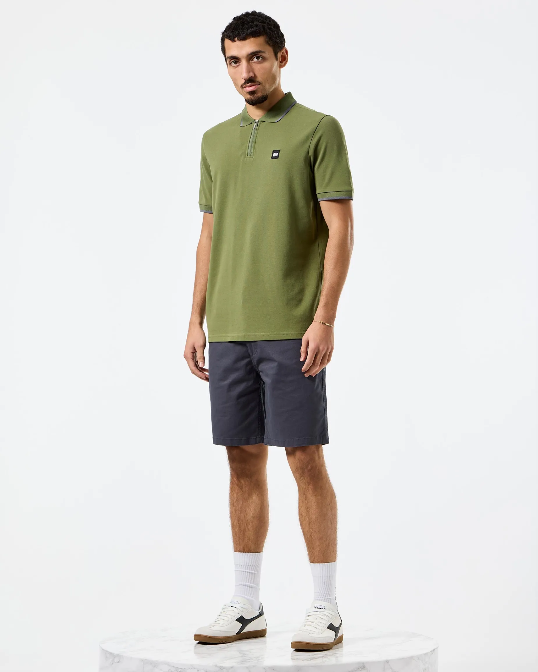 Monti Poloshirt Sapling Grün/Zink