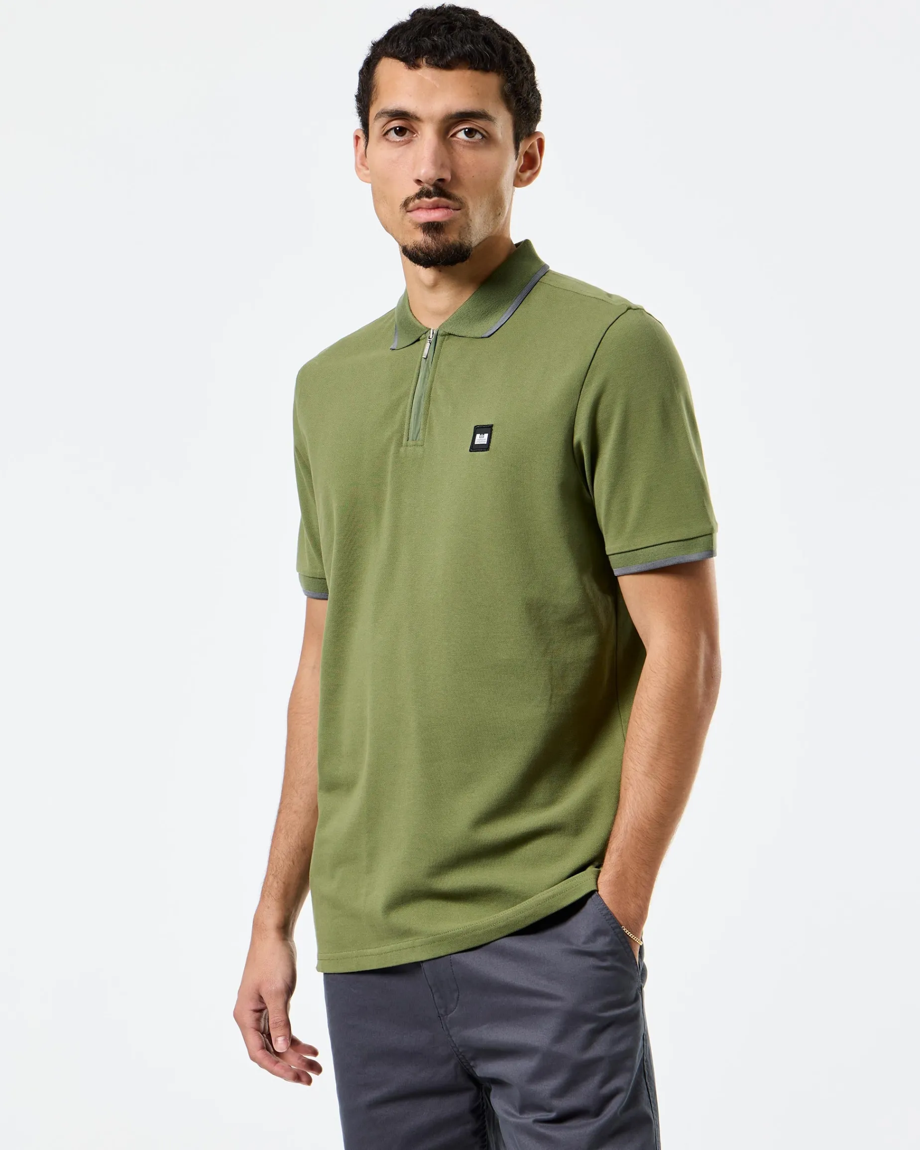 Monti Poloshirt Sapling Grün/Zink