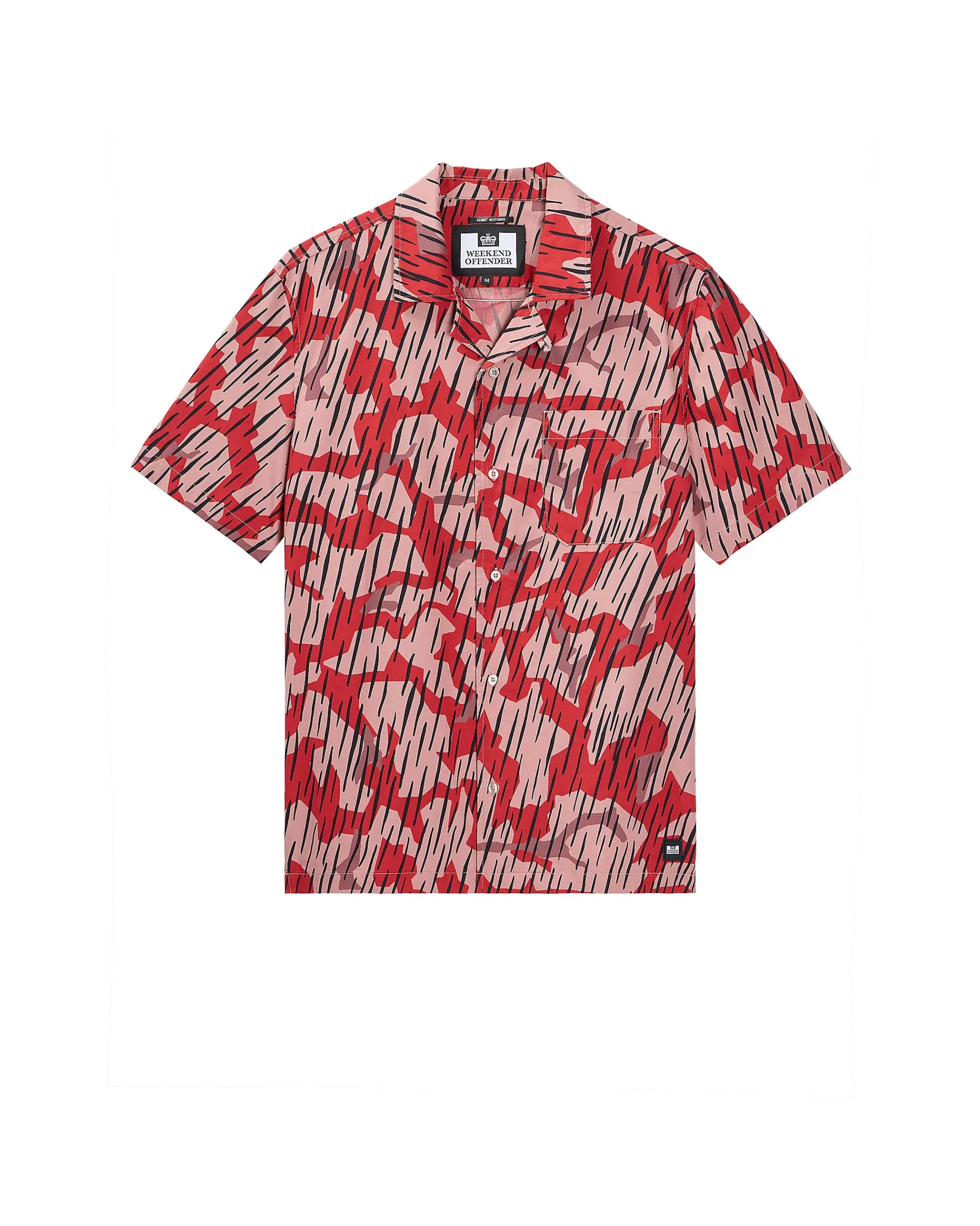 Monuriki Camo Shirt für Kinder, Blaze Red Rain Camo