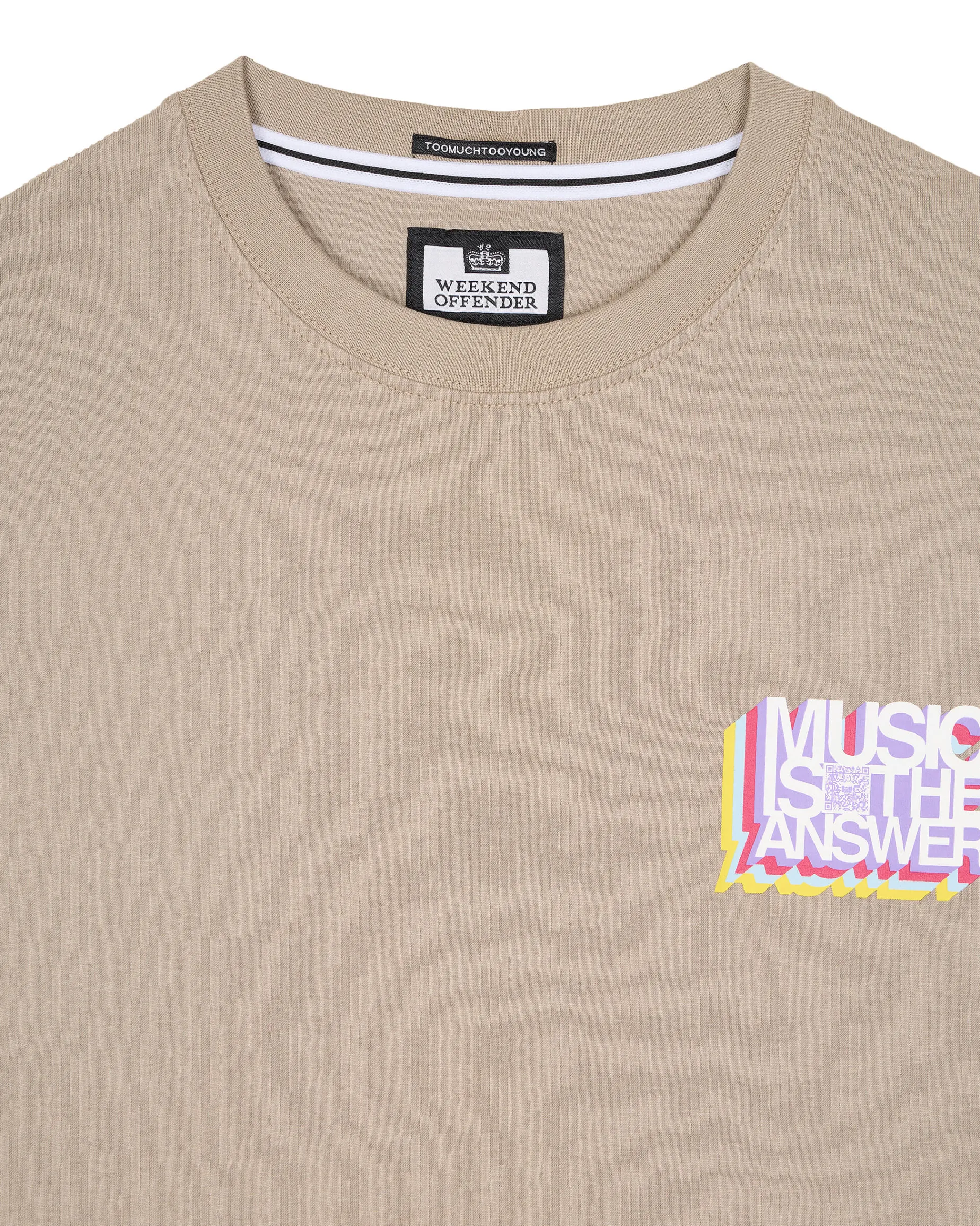Musik ist die Antwort Grafik T-Shirt Bark