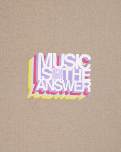 Musik ist die Antwort Grafik T-Shirt Bark