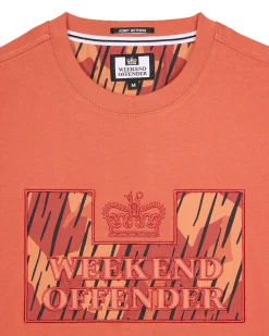 Noda Camo T-Shirt Uluru Orange Regen Camo