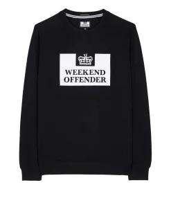Penitenty Klassisches Sweatshirt Schwarz