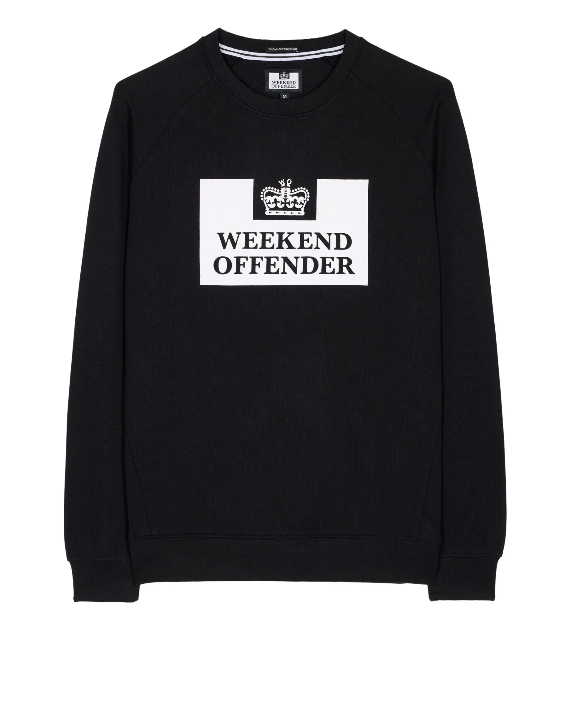 Penitenty Klassisches Sweatshirt Schwarz