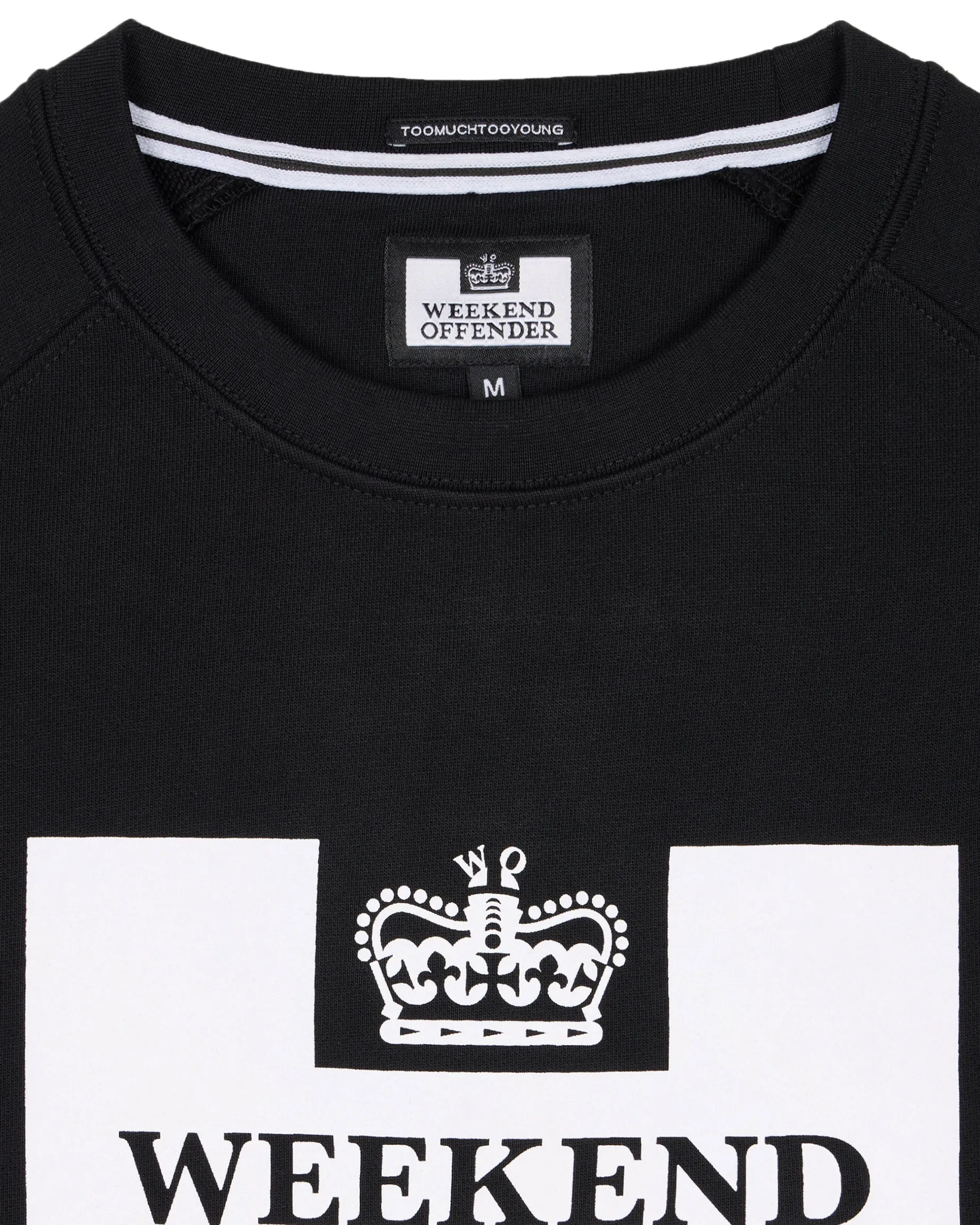 Penitenty Klassisches Sweatshirt Schwarz