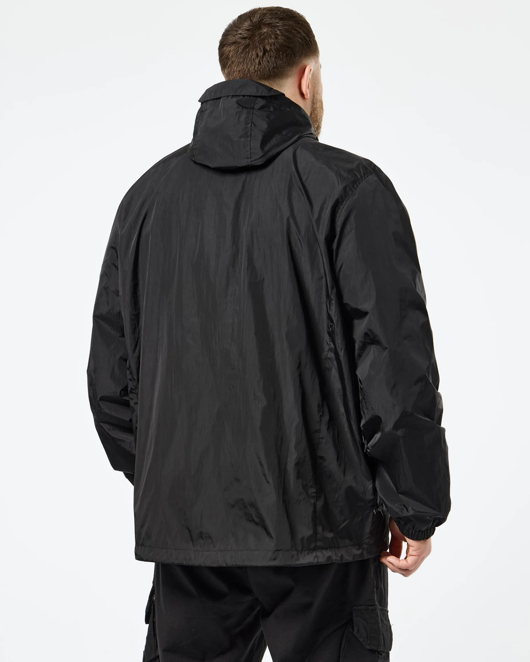 Plus Size - Technician Mesh-gefütterte Jacke Schwarz