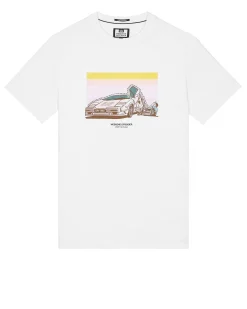 Quaaludes Grafik-T-Shirt Weiß