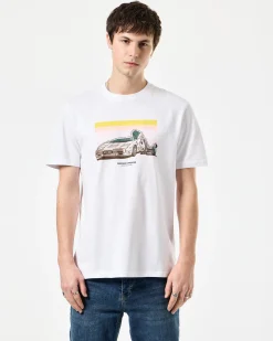 Quaaludes Grafik-T-Shirt Weiß