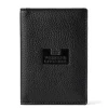 Reisepasshülle aus Leder mit Geschenkbox Schwarz