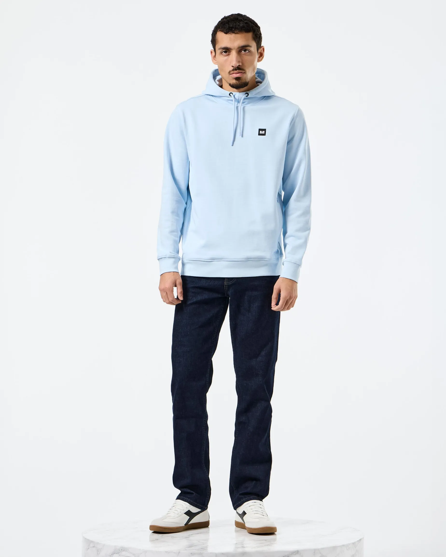 Ribbe Hoodie Ozeanwelle Blau