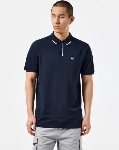 Rivas Poloshirt Marineblau/Ozeanwellenblau