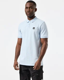 Rivas Poloshirt Ozeanwelle Blau/Smokey Grau