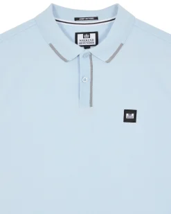 Rivas Poloshirt Ozeanwelle Blau/Smokey Grau