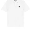 Rivas Poloshirt Weiß/Rauchgrau