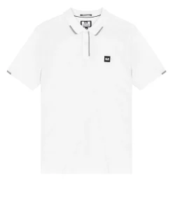 Rivas Poloshirt Weiß/Rauchgrau