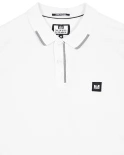 Rivas Poloshirt Weiß/Rauchgrau