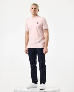 Sakai Poloshirt Hellrosa/Mid House Check