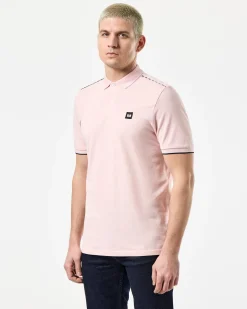 Sakai Poloshirt Hellrosa/Mid House Check