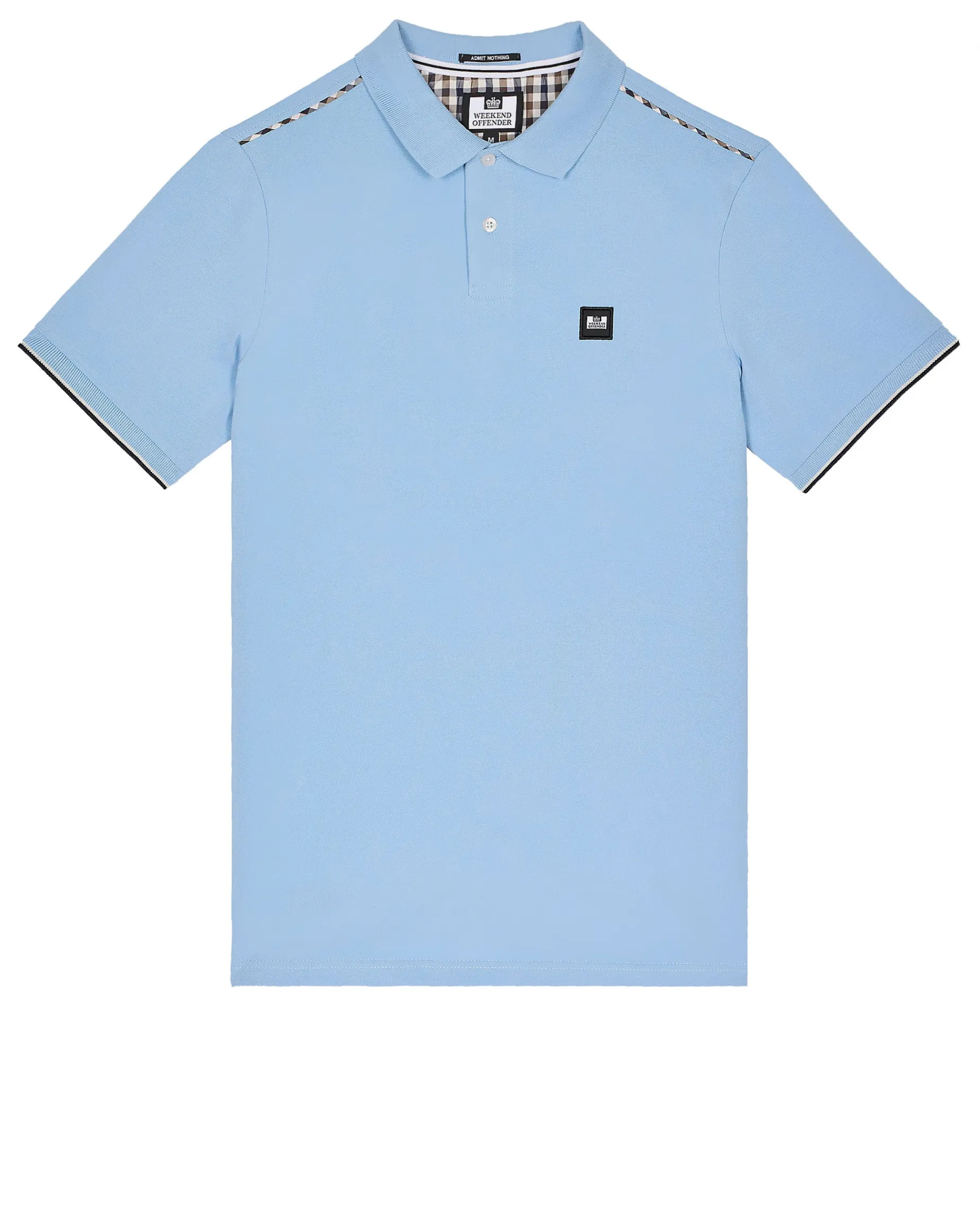 Sakai Poloshirt Marineblau/Mid House Check