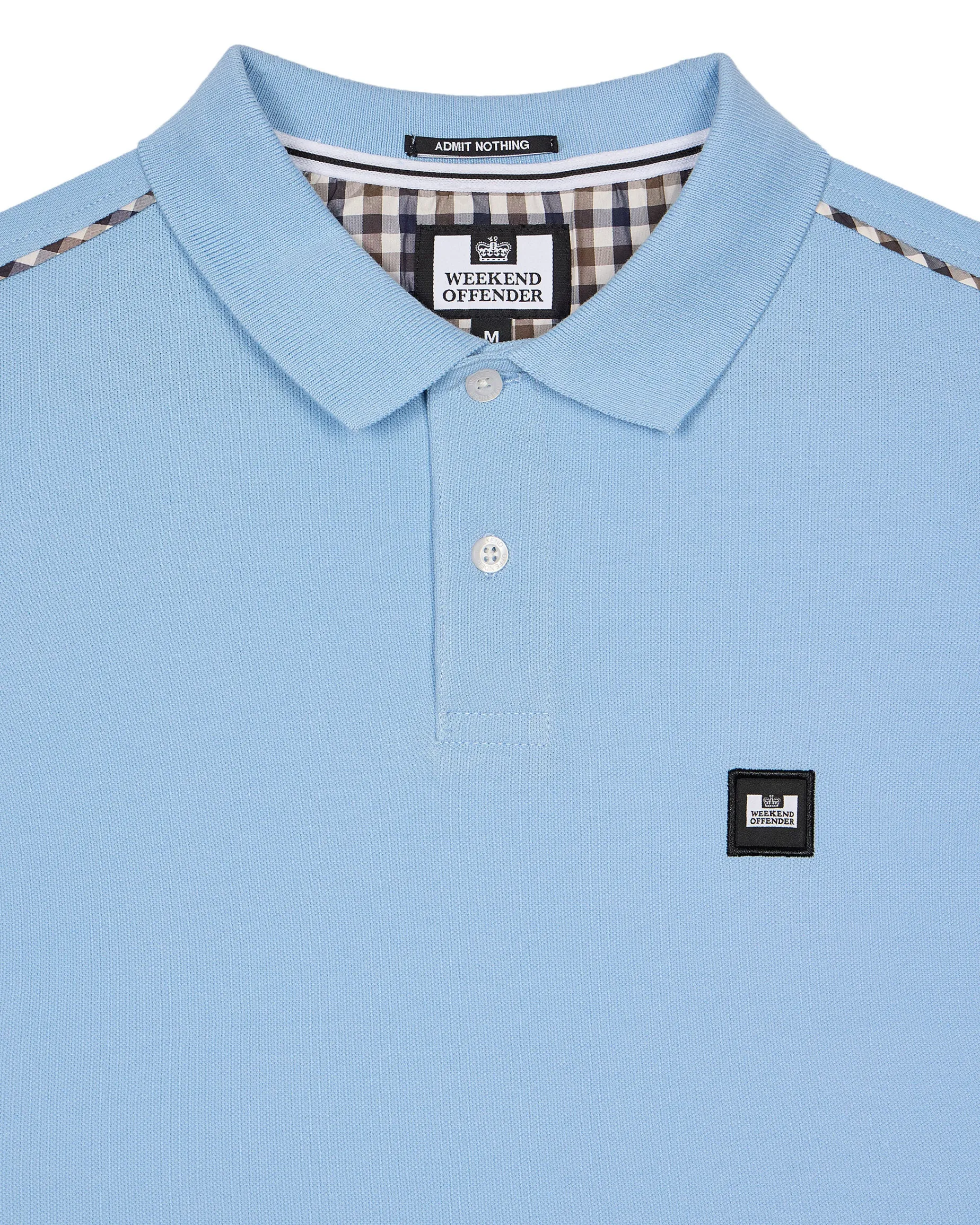 Sakai Poloshirt Marineblau/Mid House Check