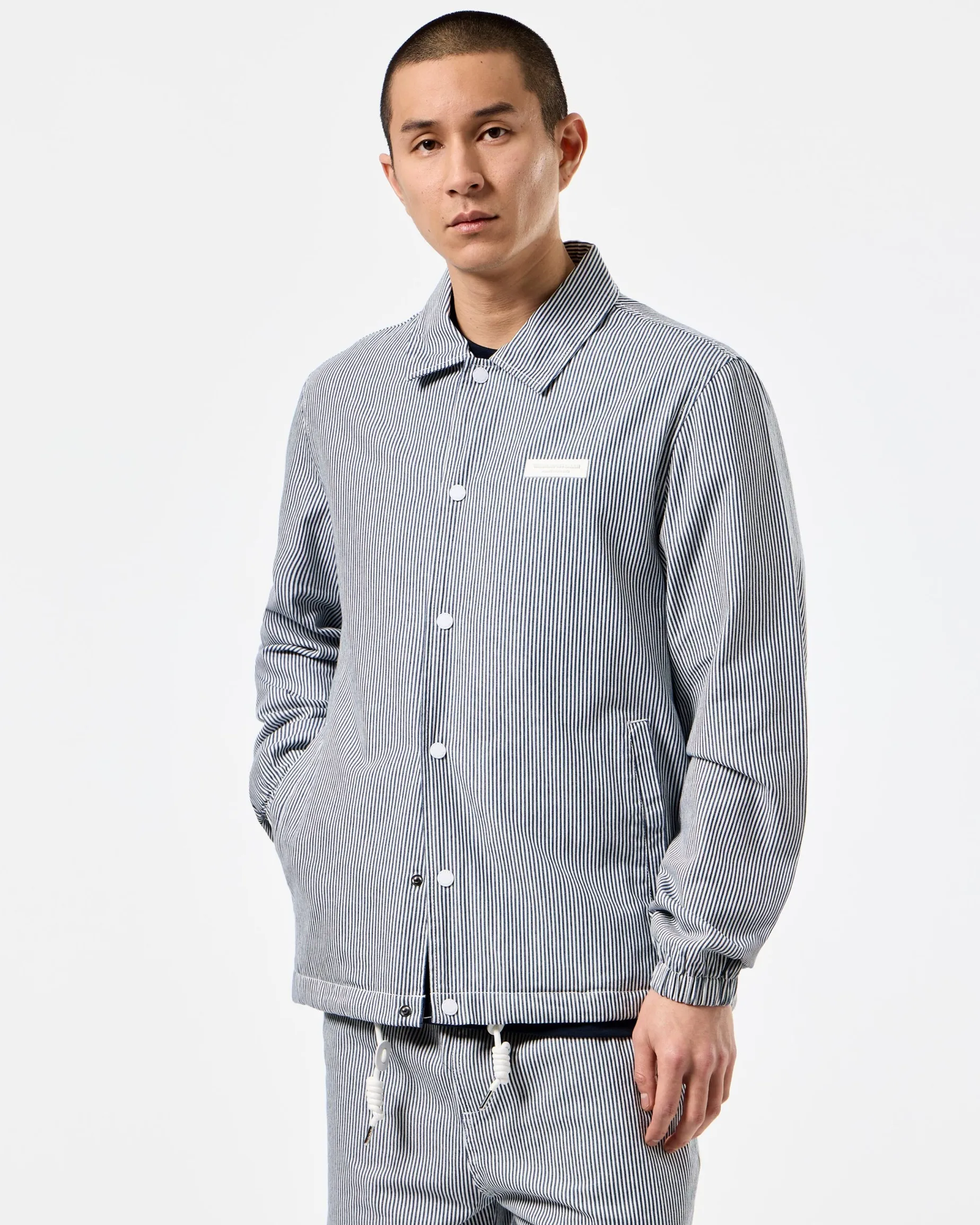 Sant Antoni – Coach-Jacke mit Streifenmuster