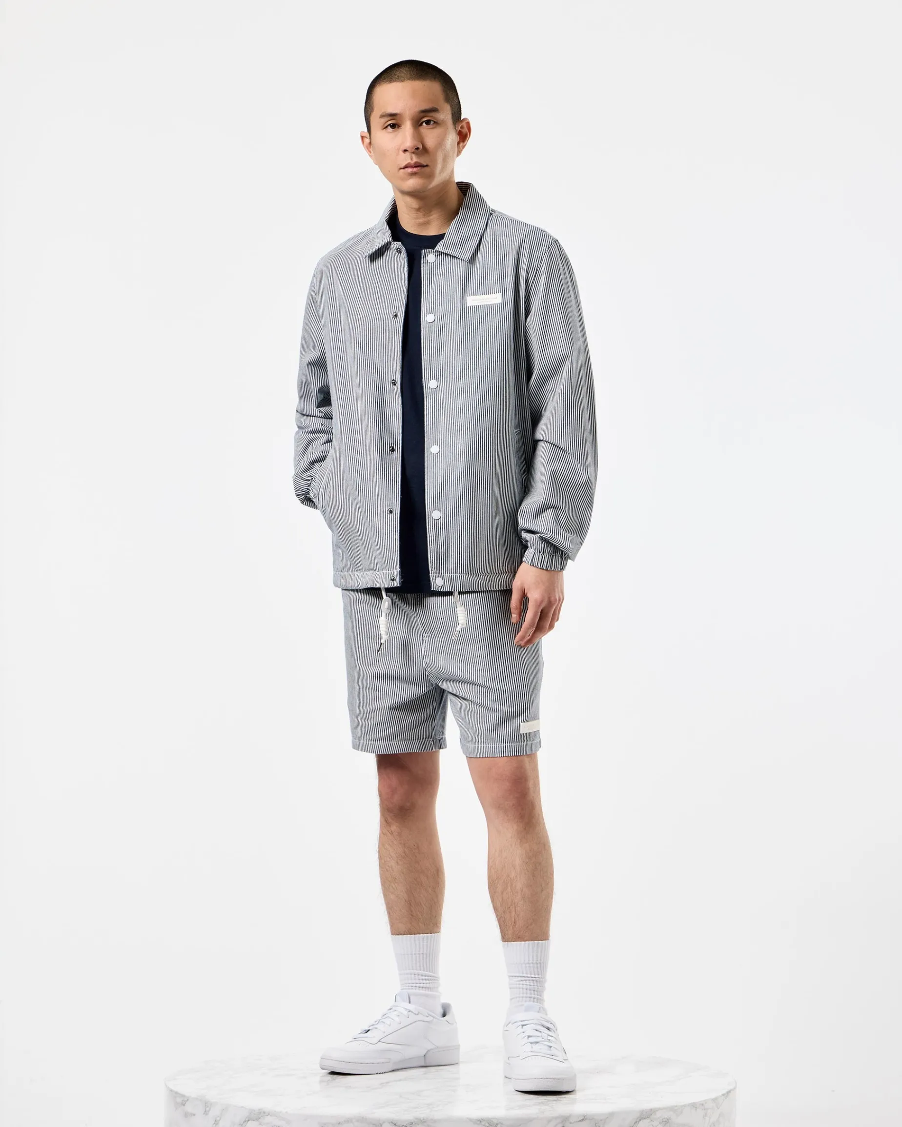 Sant Antoni – Coach-Jacke mit Streifenmuster