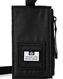 Schlüsselbandtasche Schwarz Ripstop