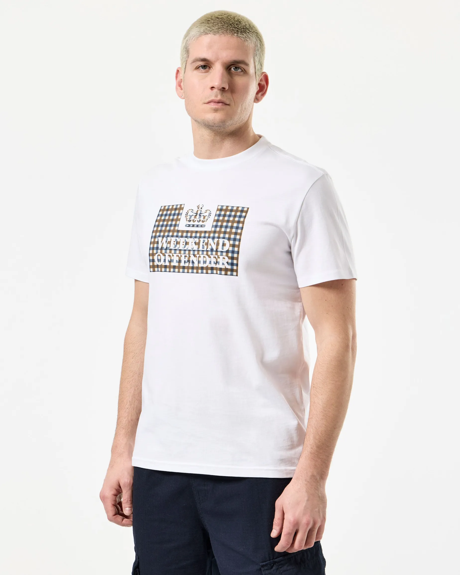 Shevchenko T-Shirt Weiß/Mid House Check