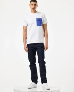 Stiniva T-Shirt Weiß/Blauglocke