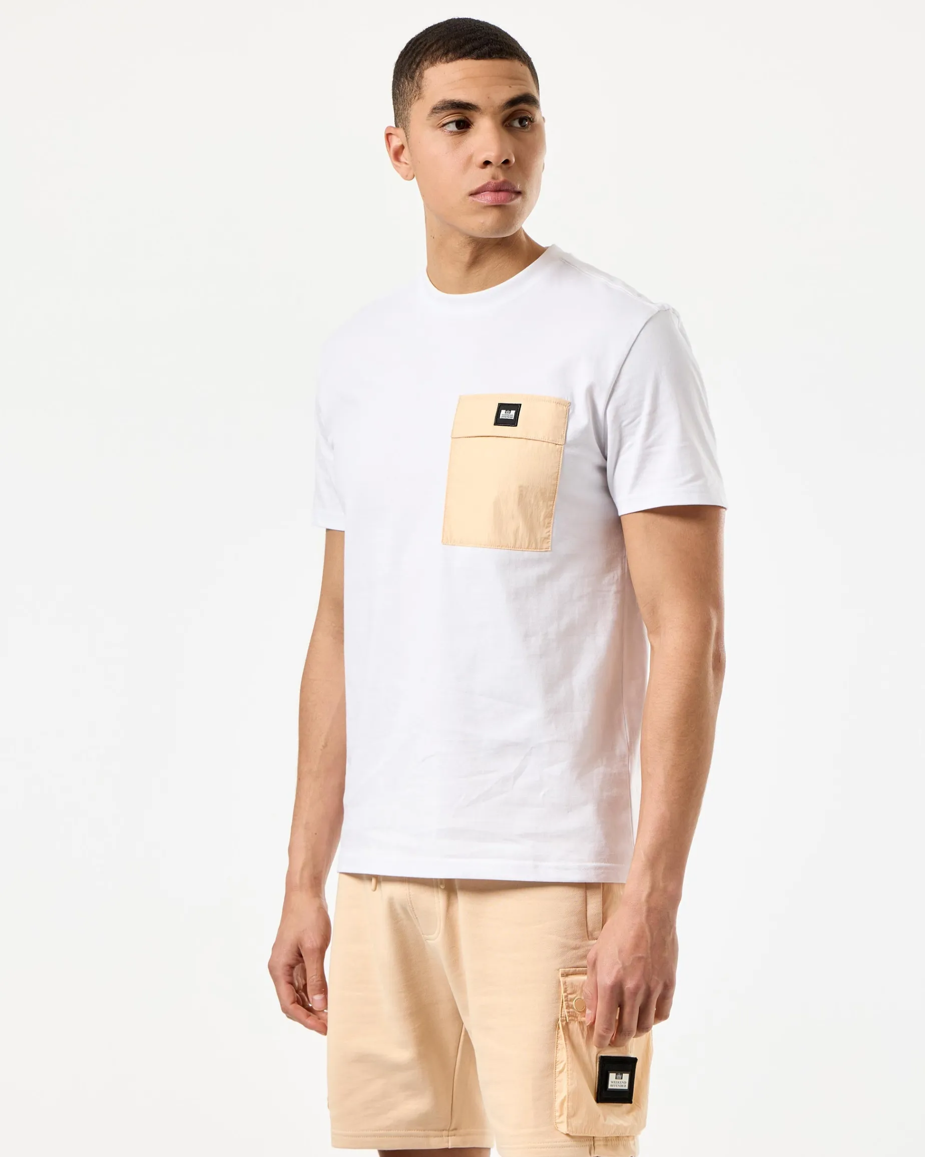 Stiniva T-Shirt Weiß/Deep Champagne