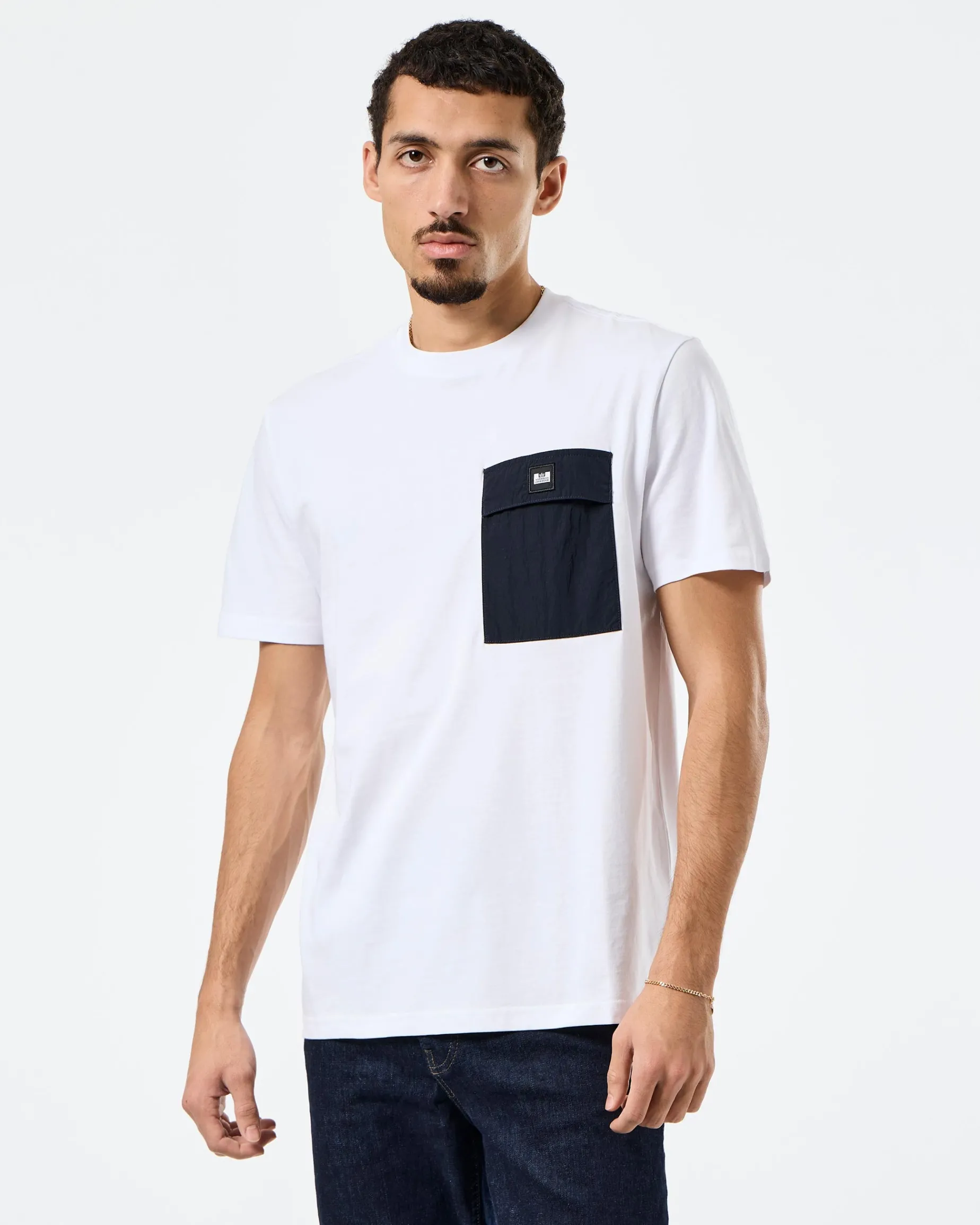 Stiniva T-Shirt Weiß/Marineblau