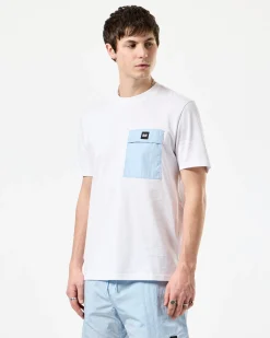 Stiniva T-Shirt Weiß/Ozeanwelle