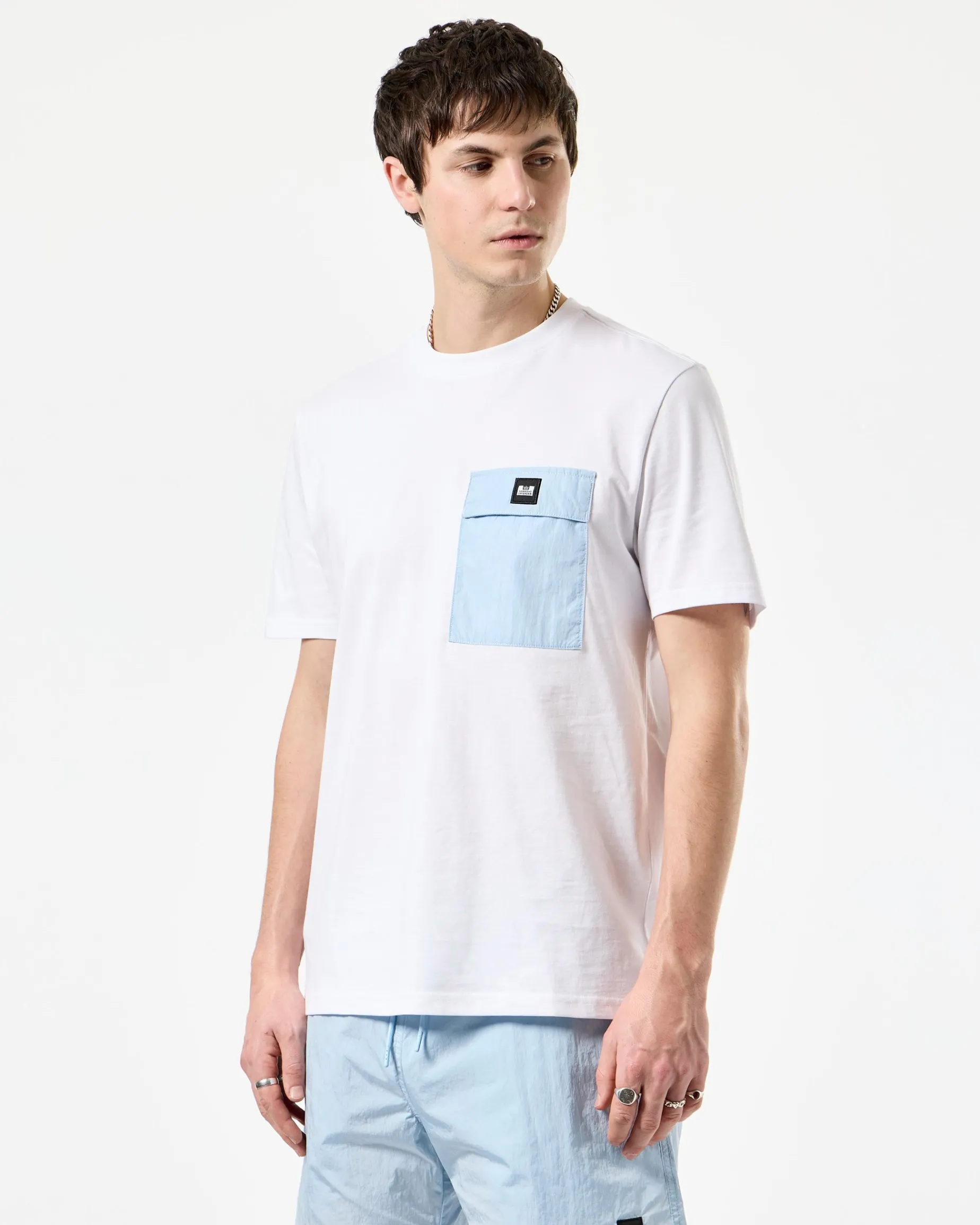 Stiniva T-Shirt Weiß/Ozeanwelle