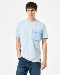 Takaji T-Shirt Ozeanwelle Blau