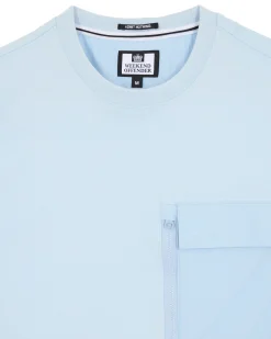Takaji T-Shirt Ozeanwelle Blau