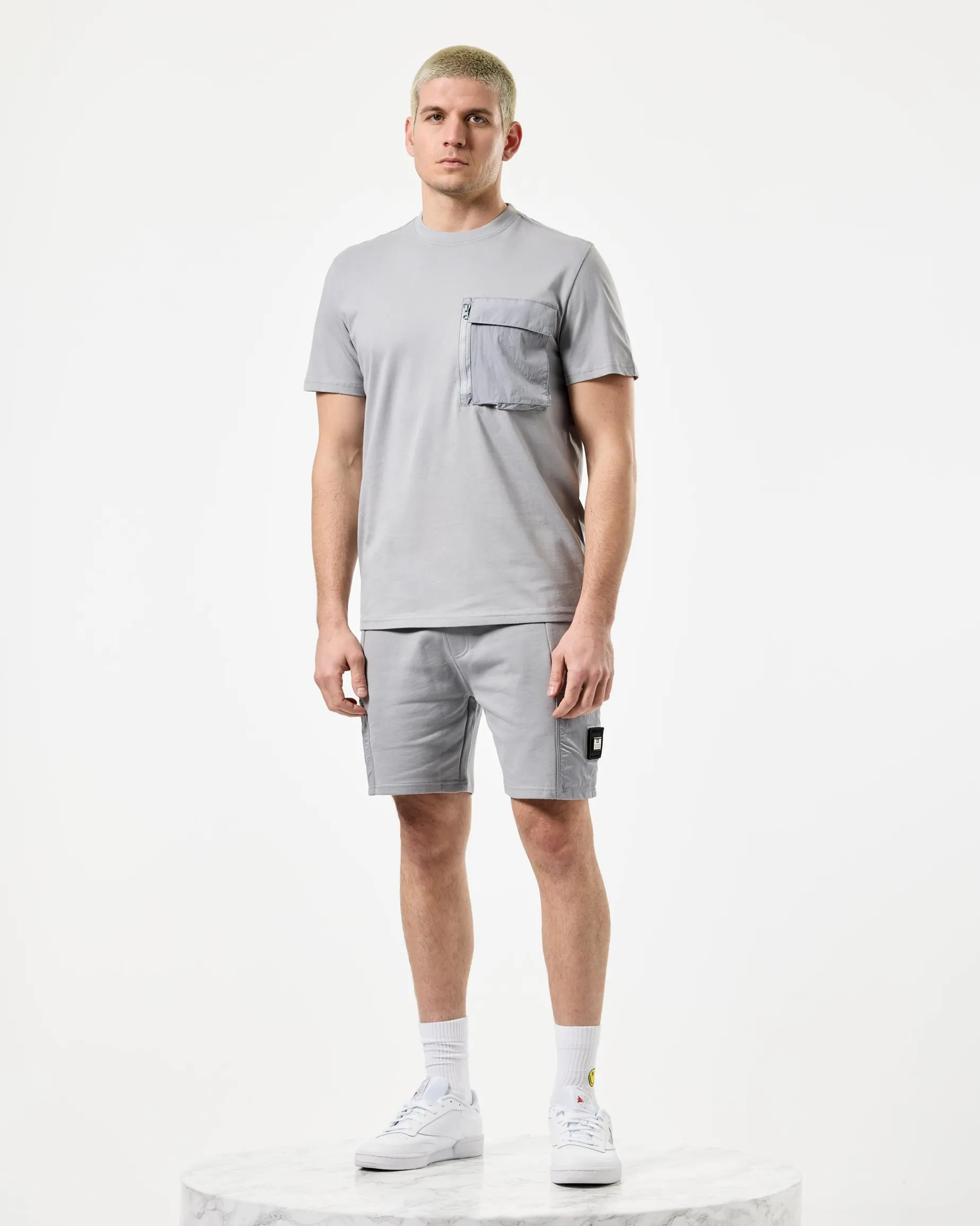 Takaji T-Shirt Rauchgrau