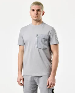 Takaji T-Shirt Rauchgrau