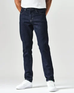 444 Tapered Jeans aus dunklem, ausgewaschenem Denim