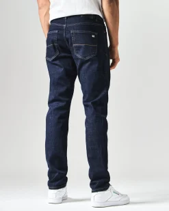 444 Tapered Jeans aus dunklem, ausgewaschenem Denim